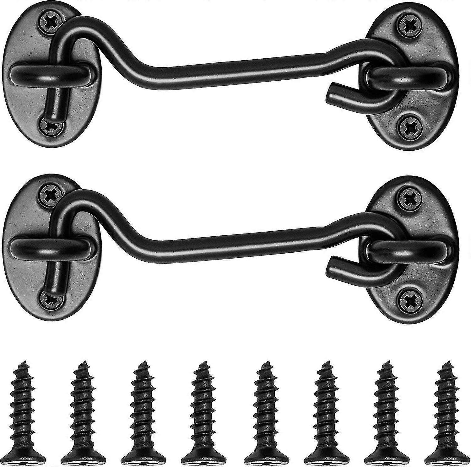 Barn Door Lock 2 Pack 4'' Barn Door Latch Stainless Steel Window Hook Privacy