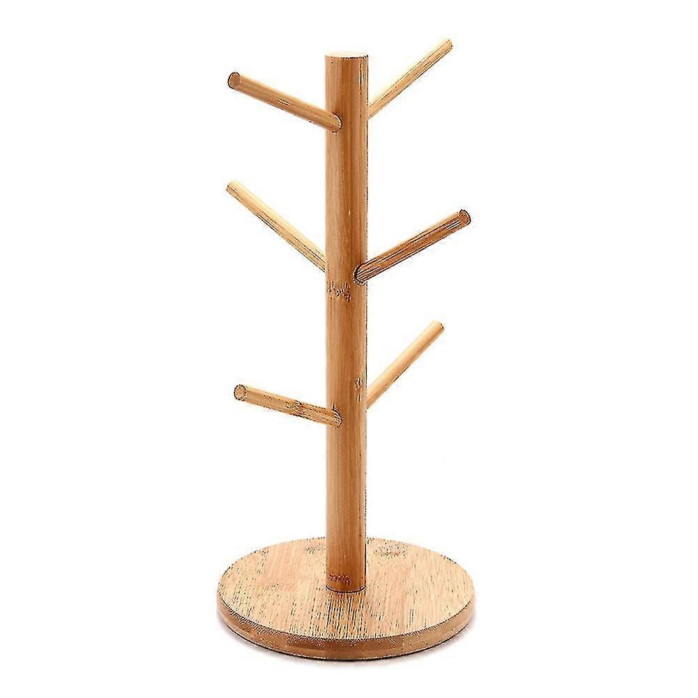 Tree Shape Wood Coffee Tea Cup Rack Holder Mug Storage Stand Drinkware Shelf