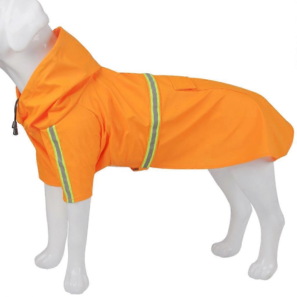 Reflective Stripes Dog Raincoat Puppy Clothes Dog Rain Coat Outdoor Jackets