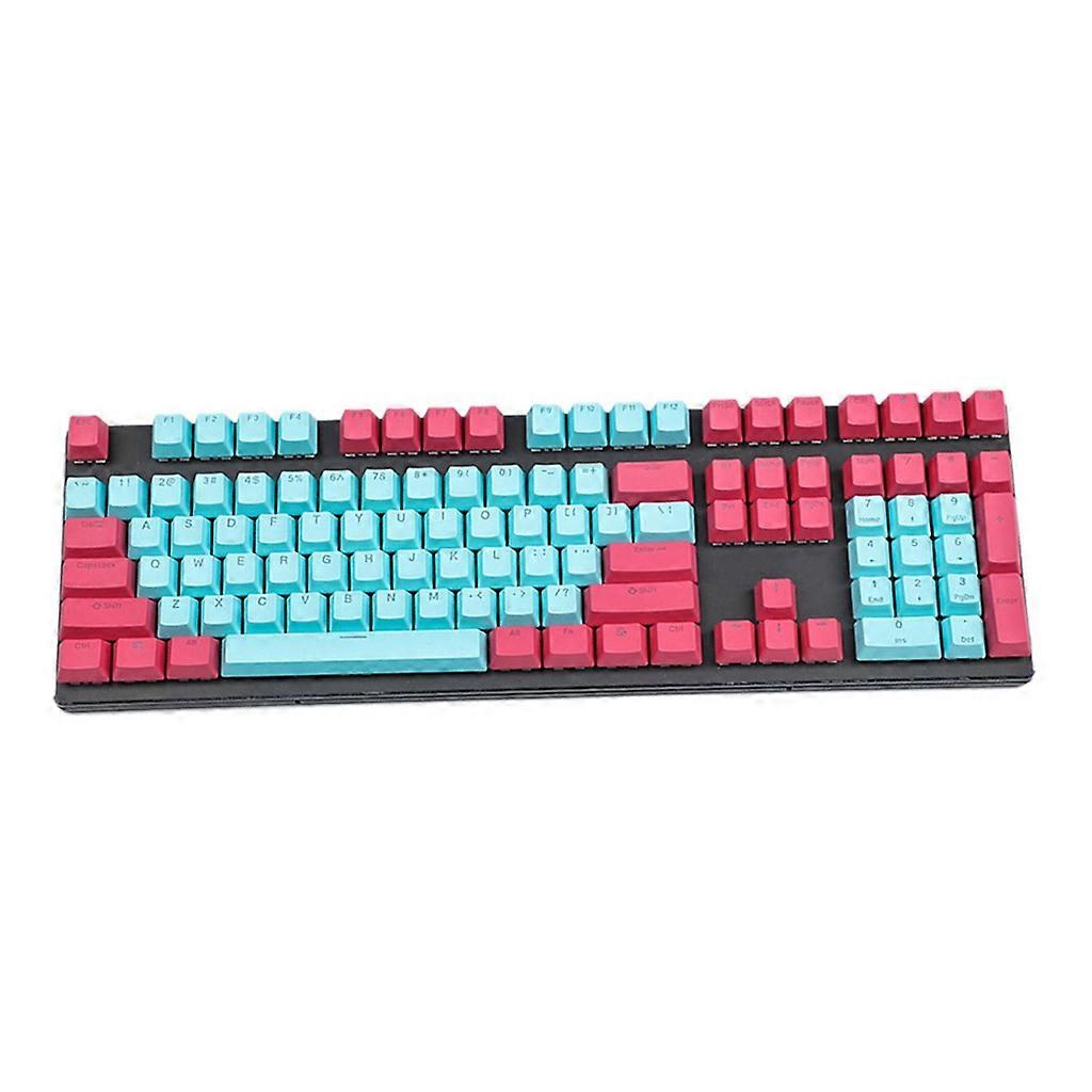 108 Touches Keycaps Deux Tons Translucide OEM Hauteur Clavier Keycap Rouge Bleu