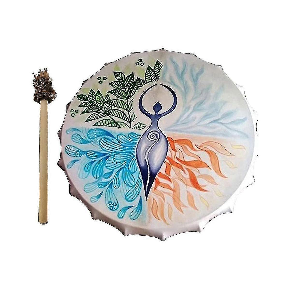 10 polegadas tambor - Handmade Shamanic Drum / sons da natureza, cura de som
