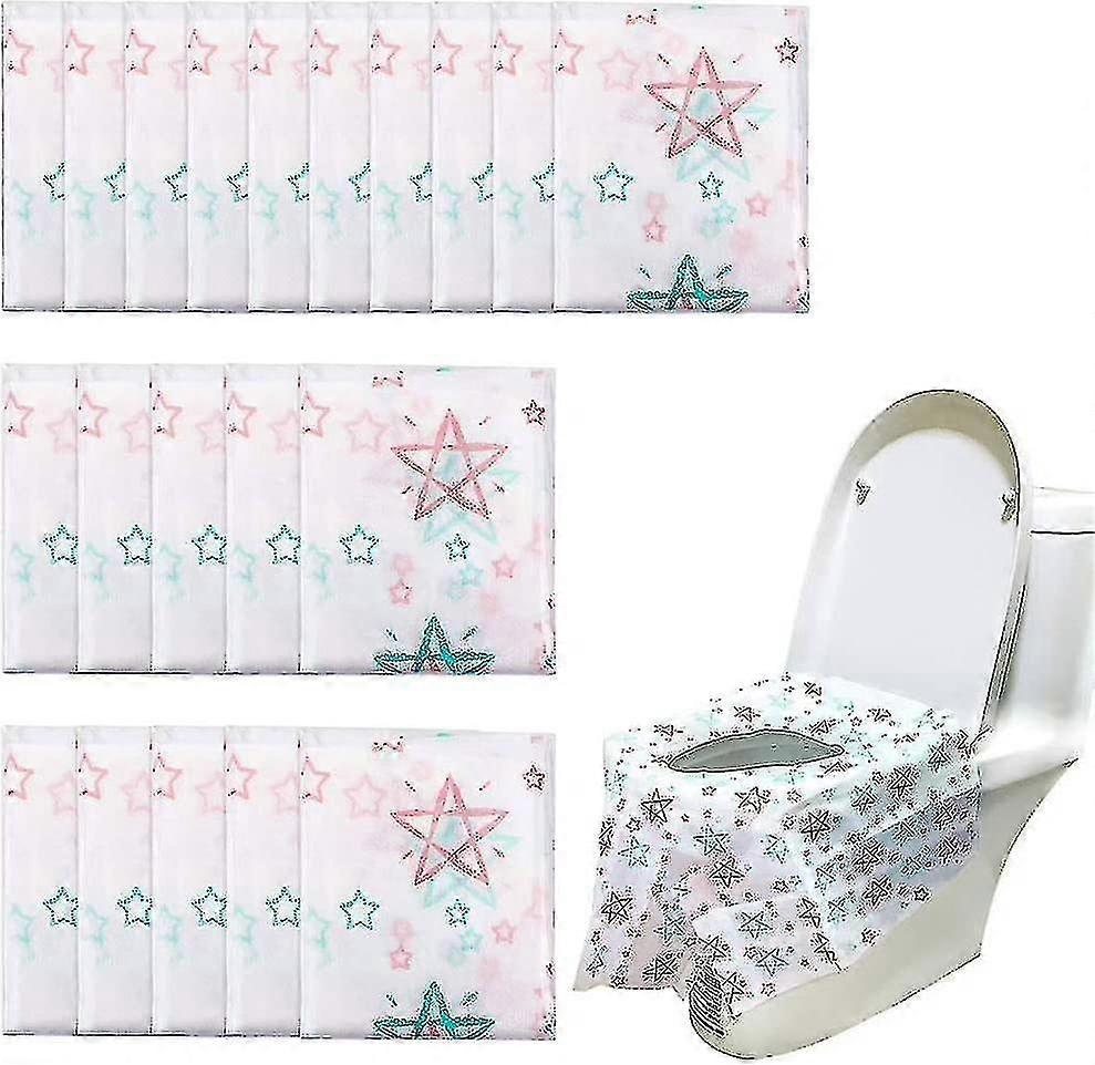 20-pack stora pottskyddsskydd engångs toalettsitsskydd vattentäta