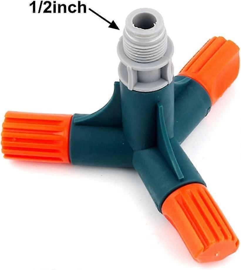 Lawn Irrigation System 1-10 Pcs 1.27 Inch Outside Thread 360 Degree Automatic Rotating Sprinkler Garden Rotating Sprinkler Color: 5 Pcs