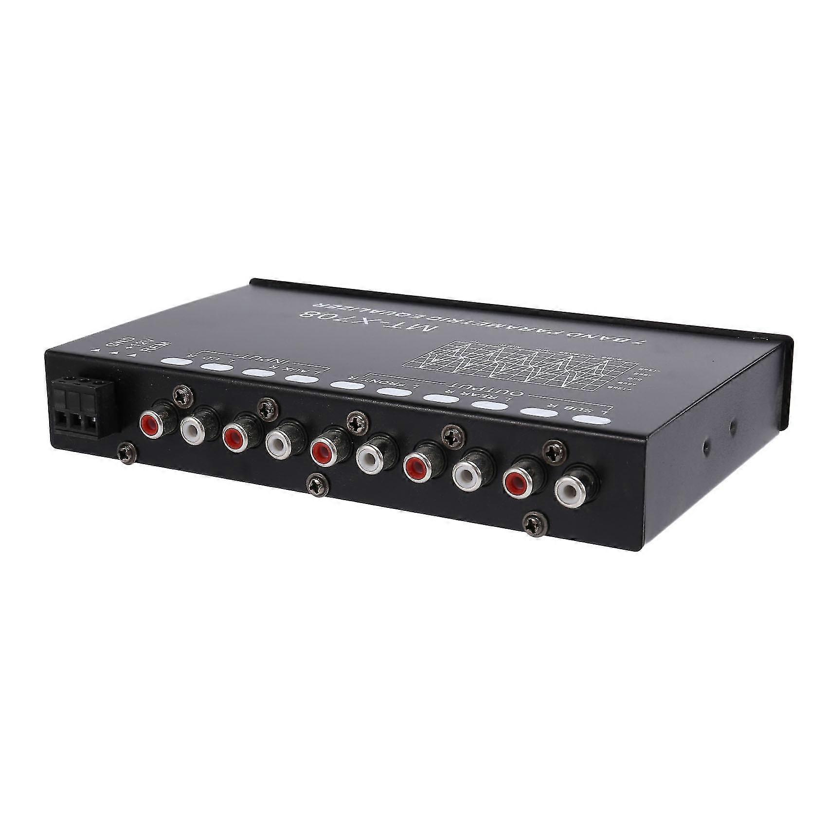 7-band Car Audio Equalizer, Adjustable 7 Bands Eq Car Amplifier Graphic Equalizer With Cd/aux Input
