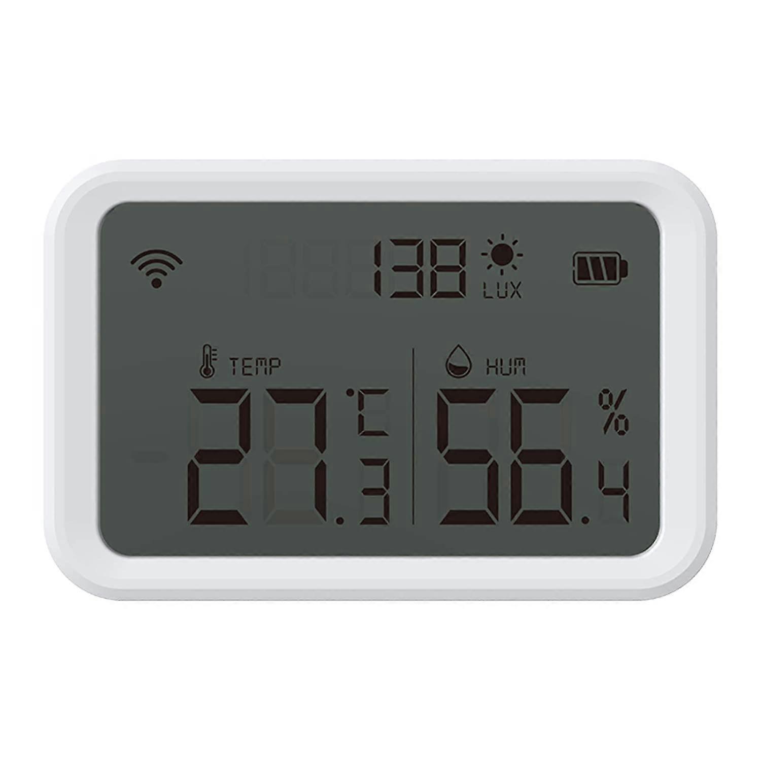 Smart Temperature Humidity Sensor Zigbee Wireless Hygrometer Thermometer with APP Alerts And Export Data for Greenhouse Wine Cellar Zigbee Hub Needed