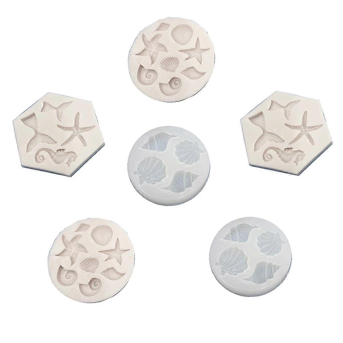 DIY Shellfish and Conch Silicone Mold Baking Cake Decoration Epoxy Mold