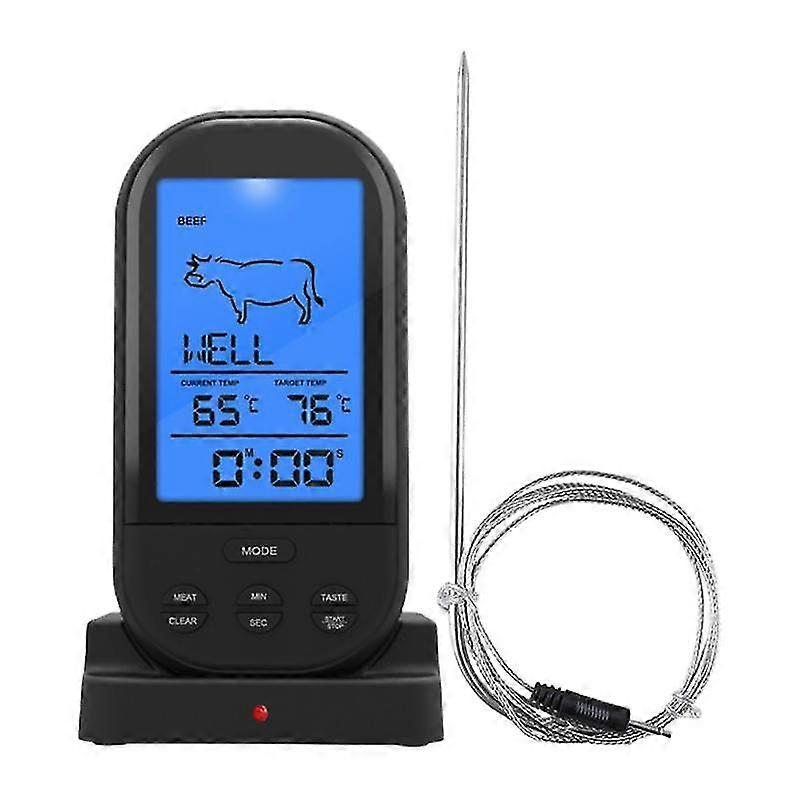 Food Thermometer Alarm Function Heat Resistant High Precise Quick-measuring Temperature Wireless Foo