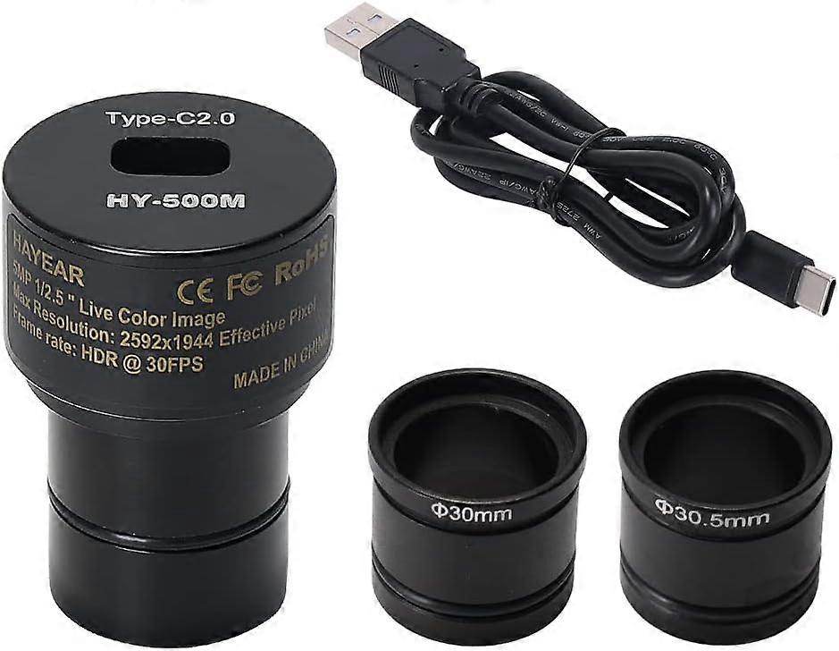 Caméra de microscope CMOS USB2.0 5MP Oculaire électronique numérique Microscope à pilote gratuit Caméra industrielle à grande vitesse
