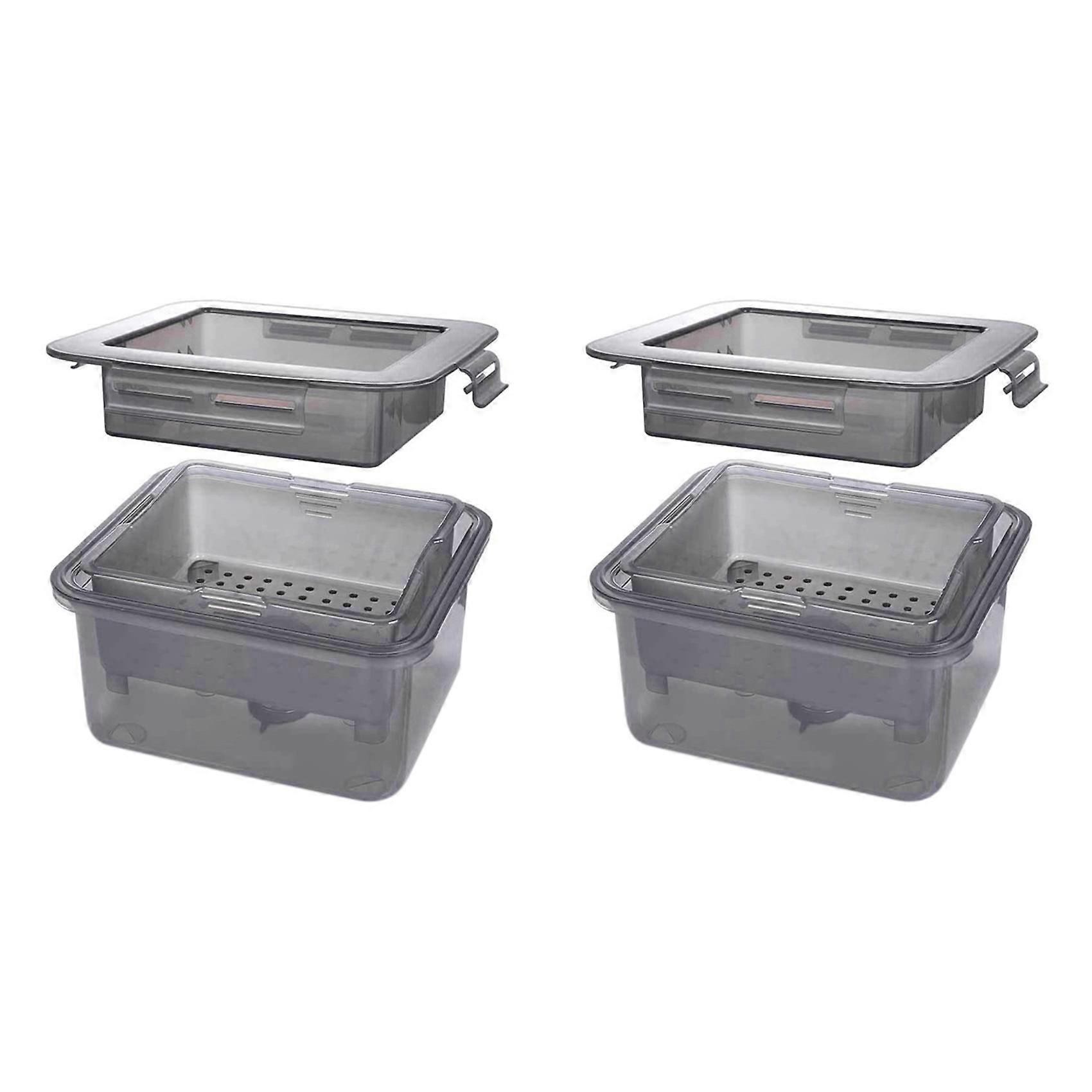 2X Press Drainer 3-Layer Press Built-in Drainage Water Removing Tool Dishwasher Safe Kitchen Cookin