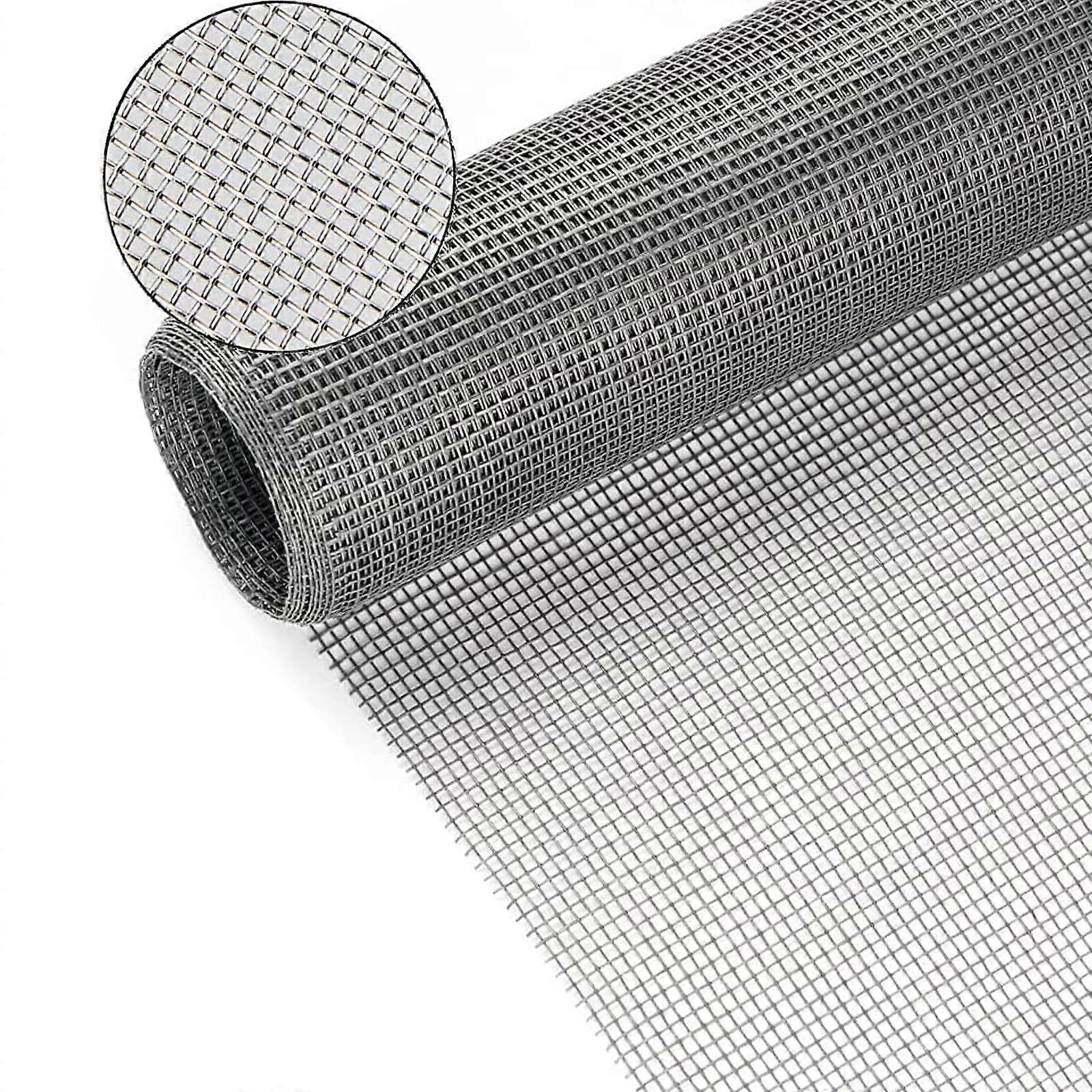 Window Screen Mesh,120cm x 250cm Durable Fiberglass Fly Screens for Windows and Doors Insect Mesh Replacement Fly Net