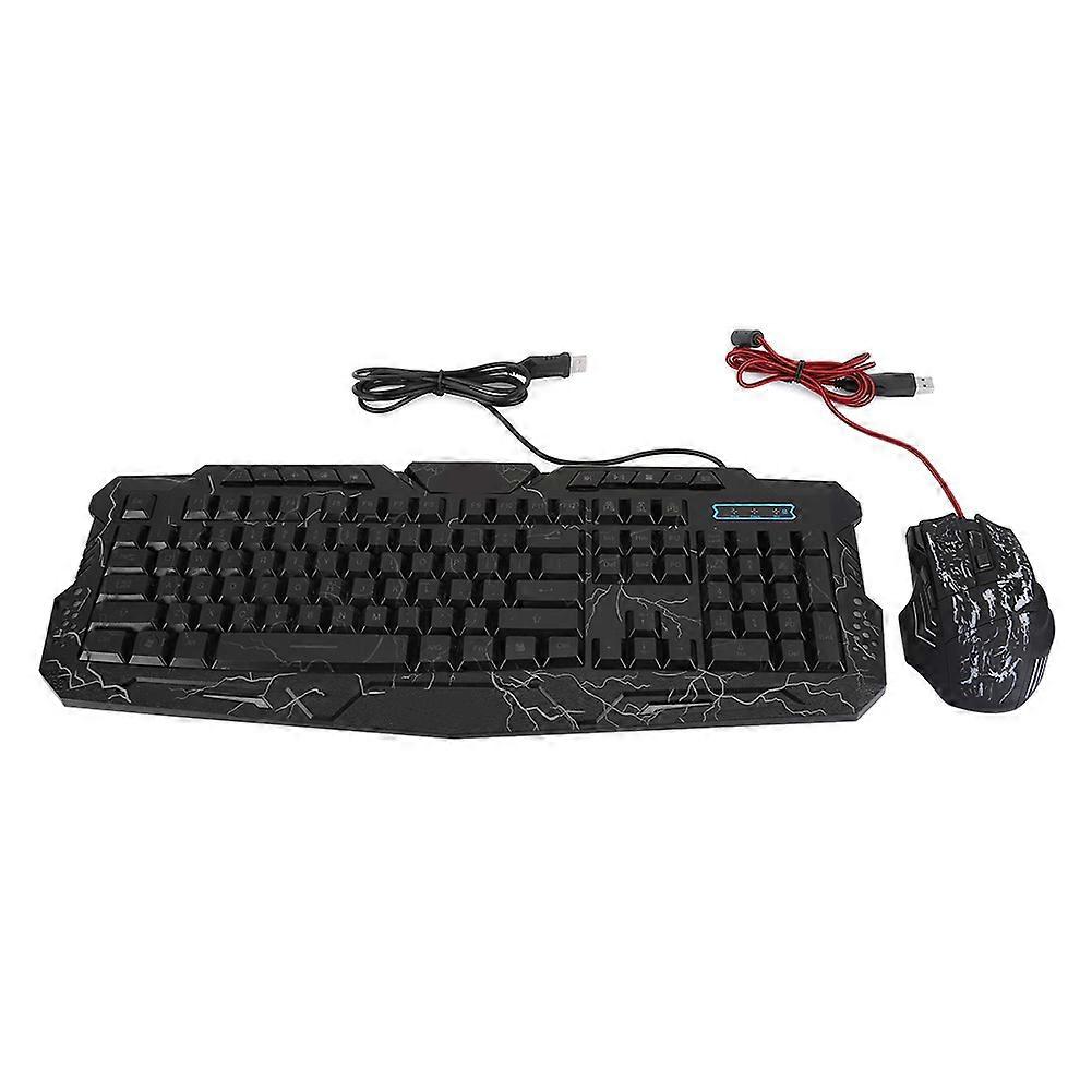 J60 Colorato Retroilluminato Cablato Mouse Da Gioco Tastiera A Tre Colori USB Accessorio Per Computer T