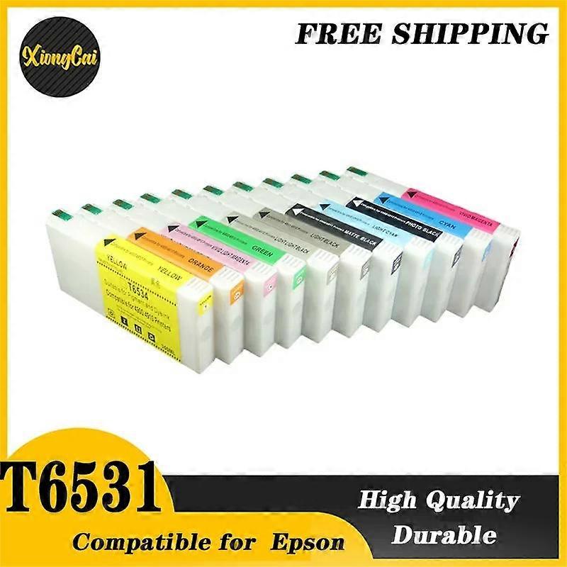 For Epson Stylus Pro 4900 4910 Printer 200ML Compatible Ink Cartridge T6531 T6531-T6539 T6551 T6559 Filled With Pigment Ink