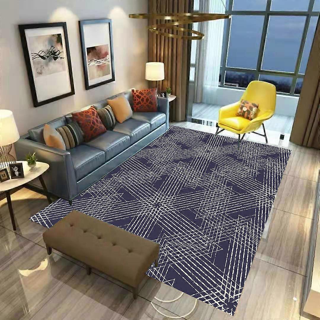 Geometrie psihedelică Covor pentru camera de zi Doormat Flanel Print Dormitor Non-Slip Floor Covor 03