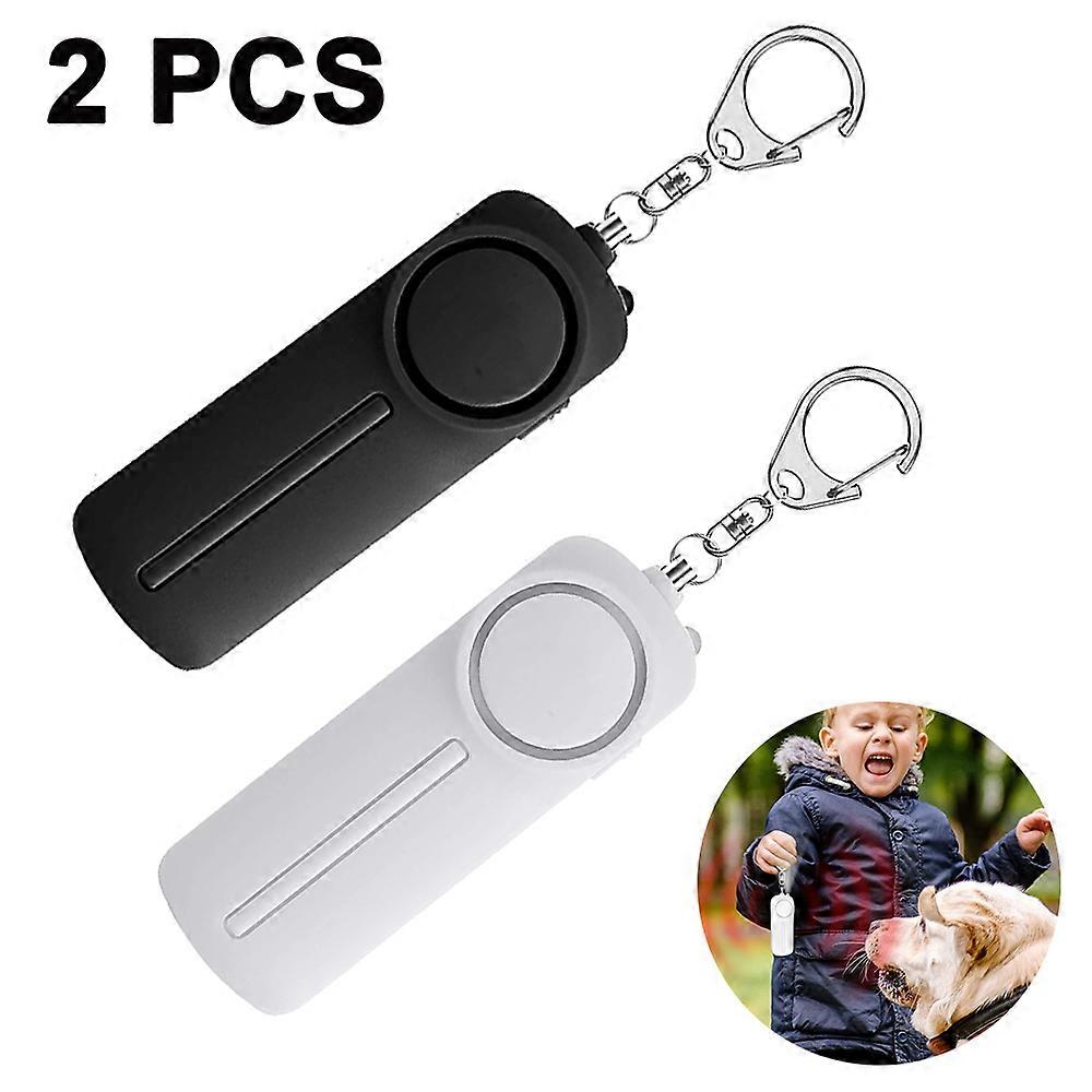 Self Defense Personal Alarm Keychain 130 Db Loud Siren Safety Protection Device With Led Light Emergency Alert Security Whistle Key Chain For Women,