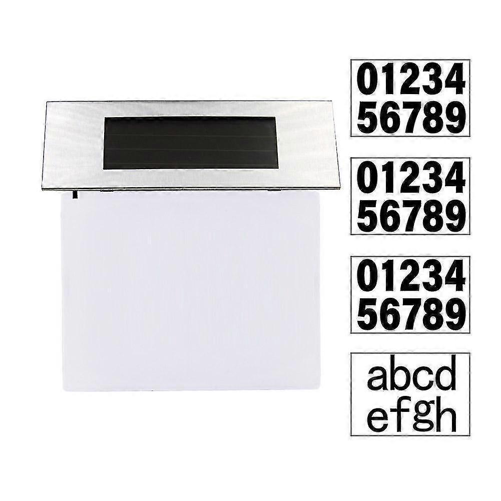 Solar Led House Numero Teräs Lamppu Talon numero sisältää numeroita ja kirjaimia sovelletaan ulko led