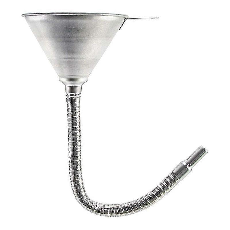 Car And Motorcycle Iron Universal Gasoe Engine Oil Diesel Fuel Refueg Funnel Bendable With Filter