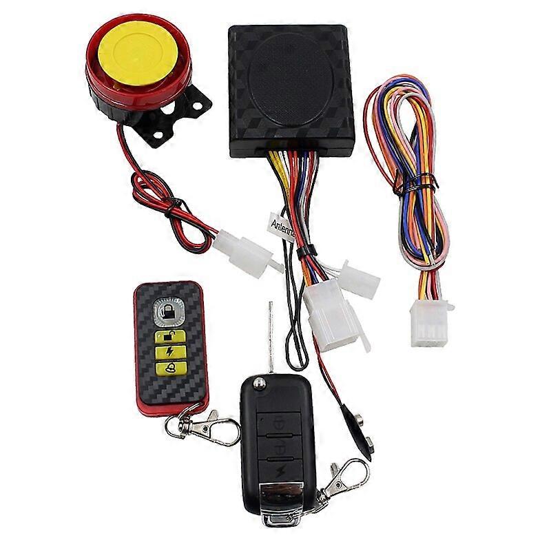 Motorcycle Security Kit Alarm System Anti-Hijacking Cutting Off Remote Engine Start Arming Disarming
