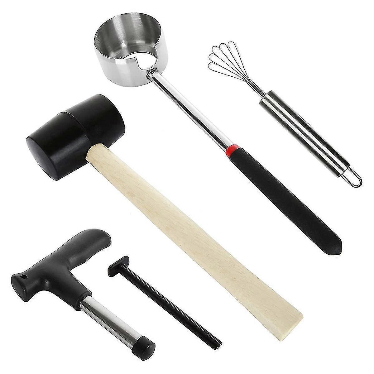 Kit d'ouverture de noix de coco en acier inoxydable Coco Jack