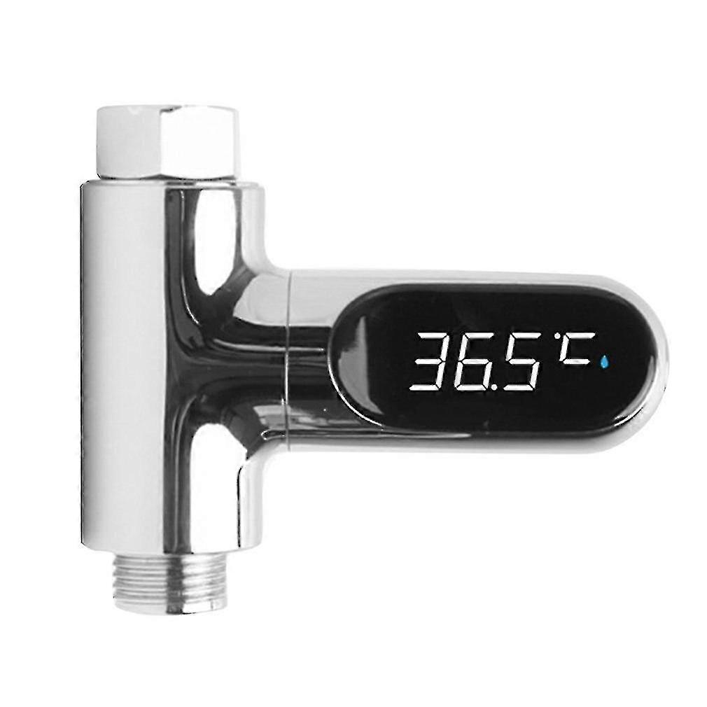 Passive Led Water Temperature Gauge Visible Water Temperature Sensor Baby Bath Faucet Rotatable Temperature Display