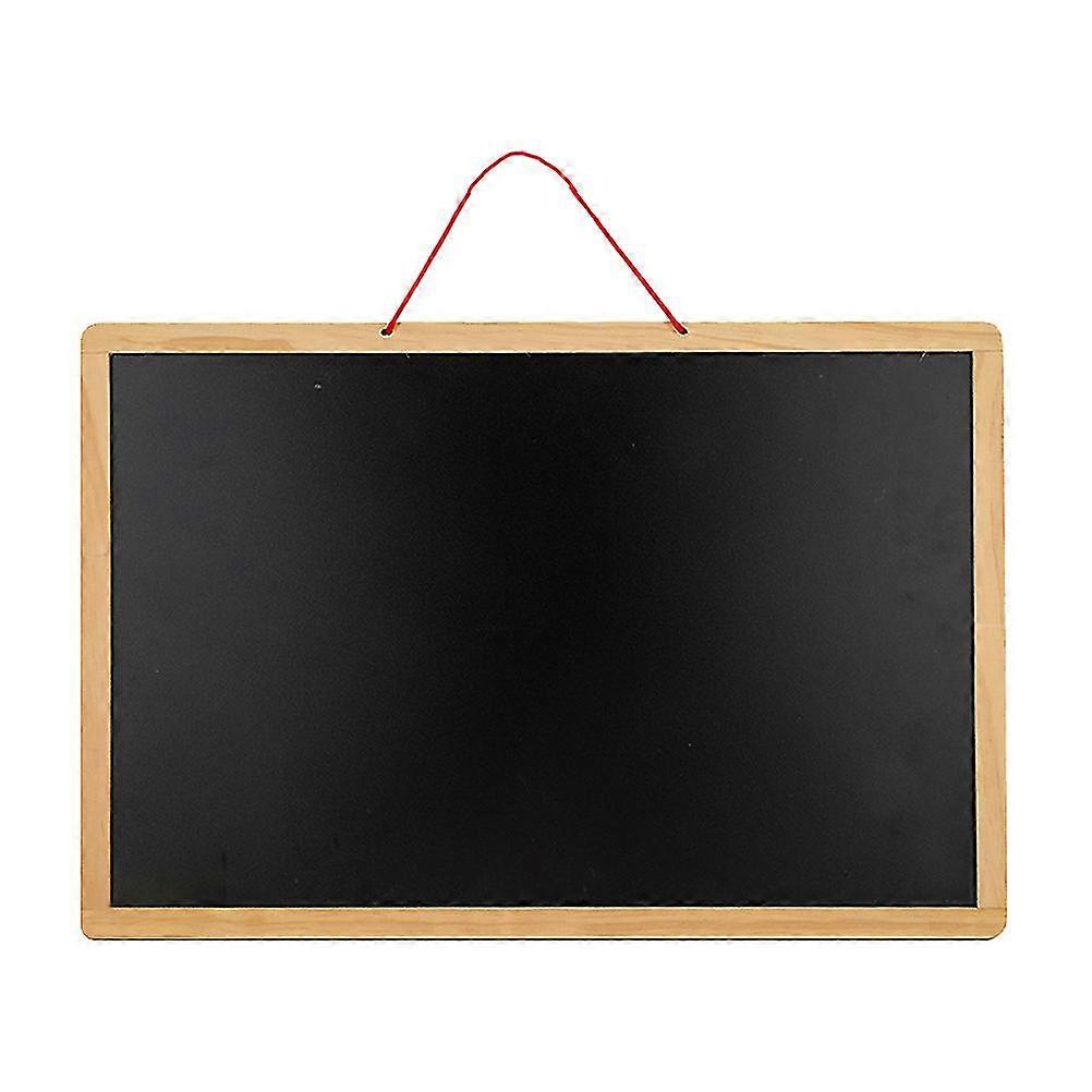 1pc Double-sided Blackboard Whiteboard Practical Wooden Writing Chalkboard