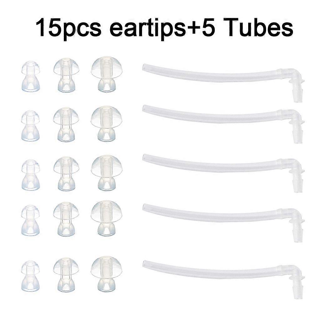 30pcs dop pentru urechi cu 10 tub de sunet universal pentru Siemens / Resound / Phonak / Oticon / Signia BTE Proteze auditive Eartips Domes (dimensiune S M L)