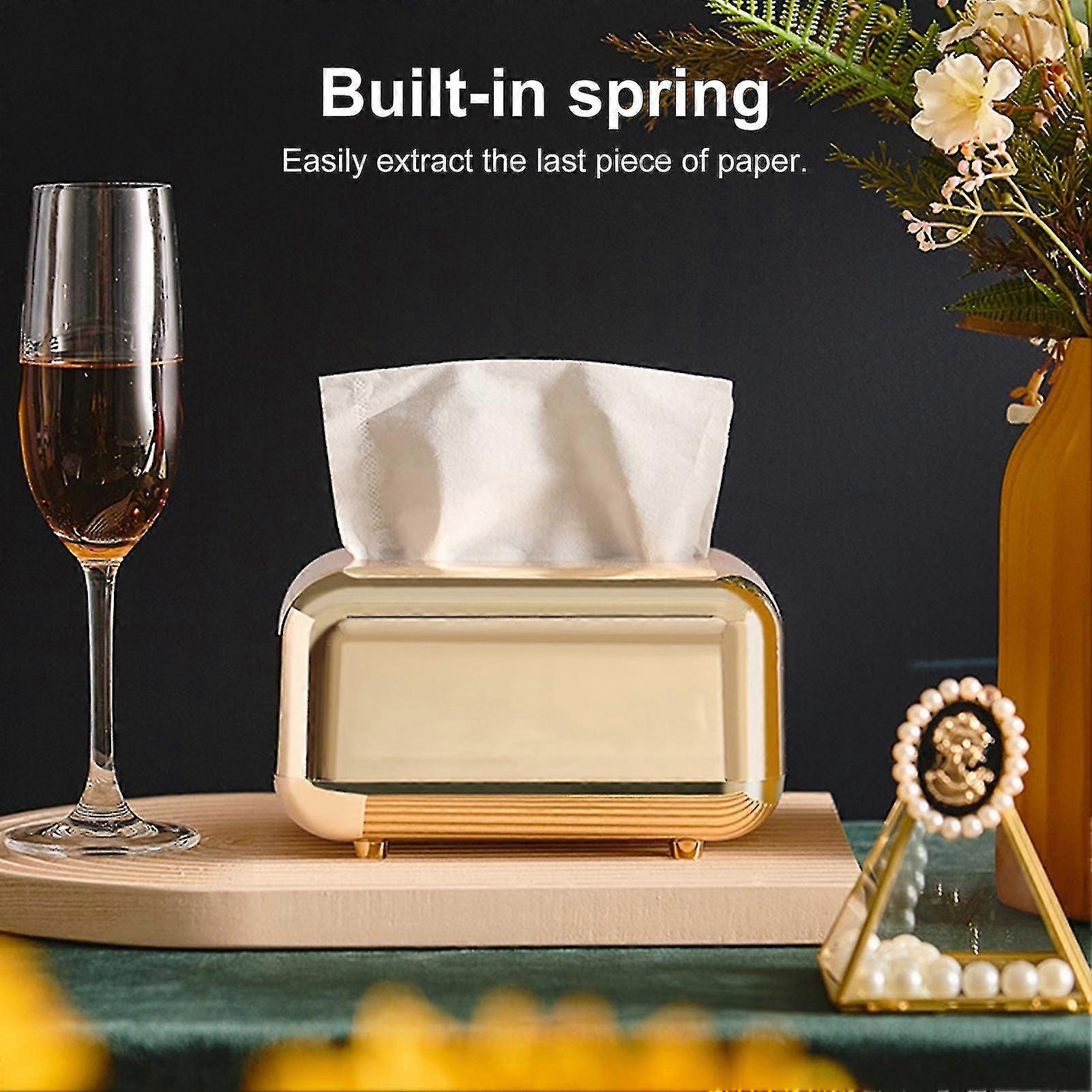 Tissue Box Duża pojemność Nietłukący się papier Abs z magnetycznym przełącznikiem do domu
