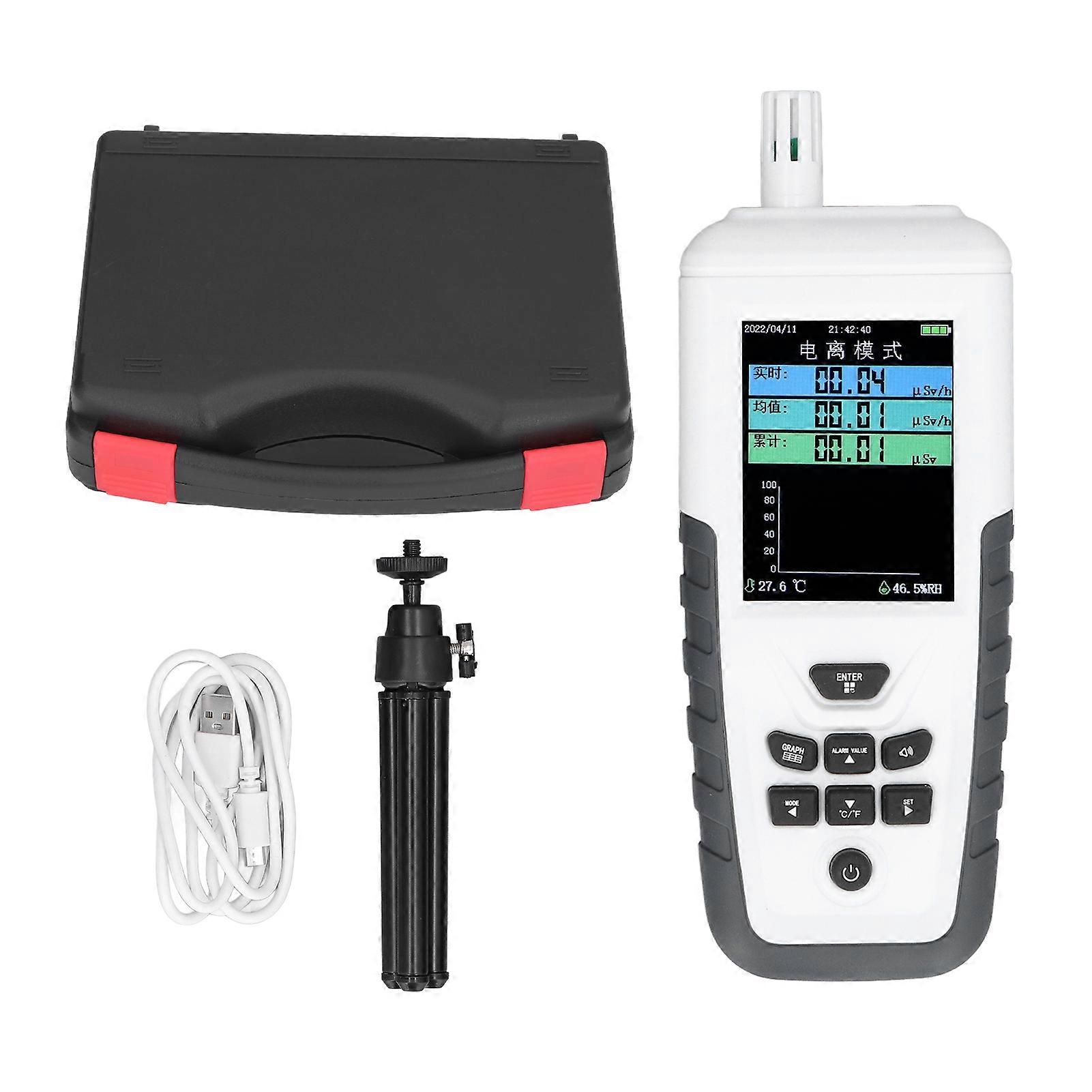 Nuclear Radiation Detector Beta Gamma X Ray Tester Dosimeter Monitor Marble Meter TC8500