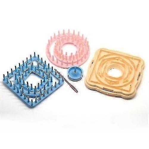 Flower Knitting Loom Set Knit Daisy Pattern - Ull Garn Needle Hem Craft