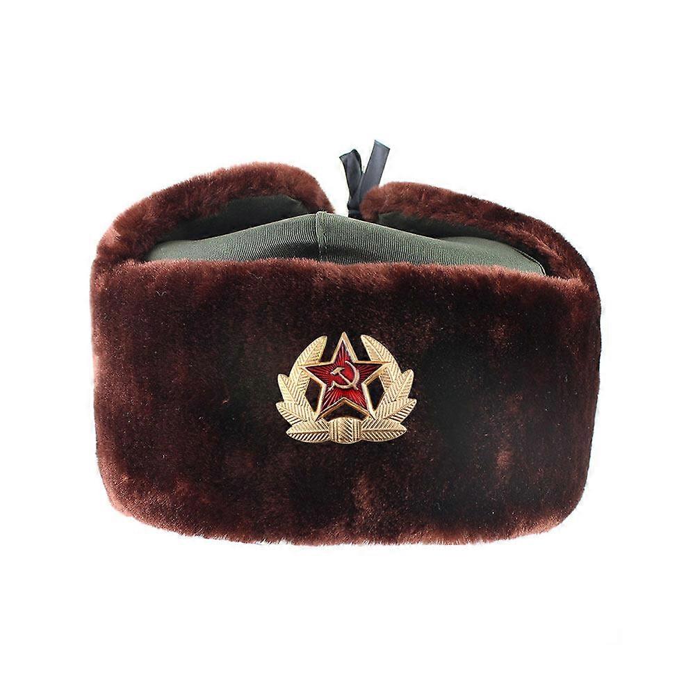 ushanka vojenská zimní čepice ruská vojenská armáda sovětská čepice válečnická uniforma nová, 100% nová