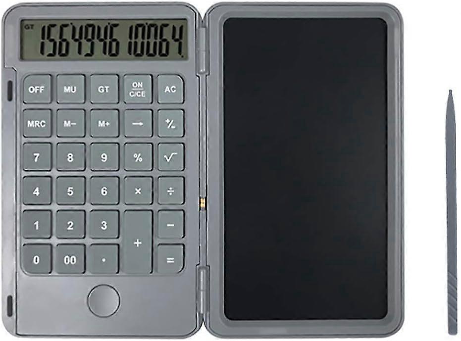 LCD Writing Board with Pen - USB Rechargeable Calculator - Portable and Durable - Perfect for Home, Office, and School - Erase with the Touch of a But