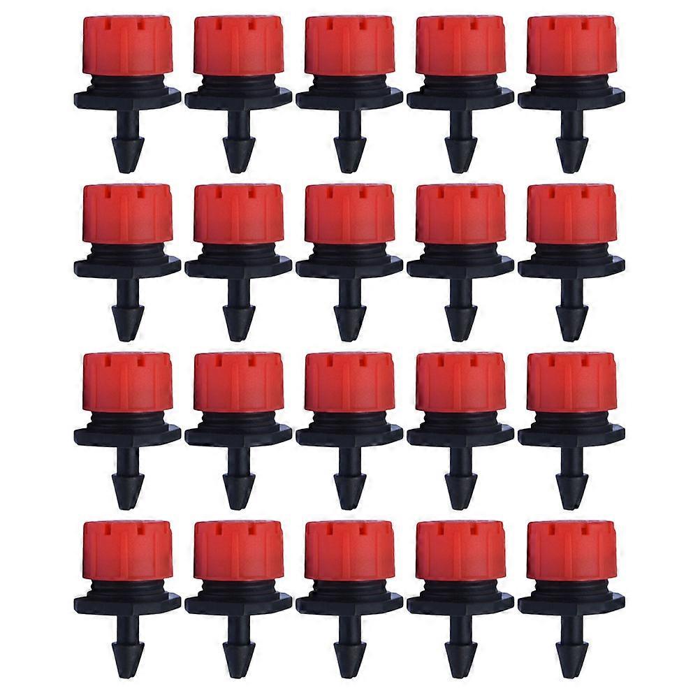 100PCS Flow Adjustable Dripper Irrigation Small Red Dripper Small Drip Head