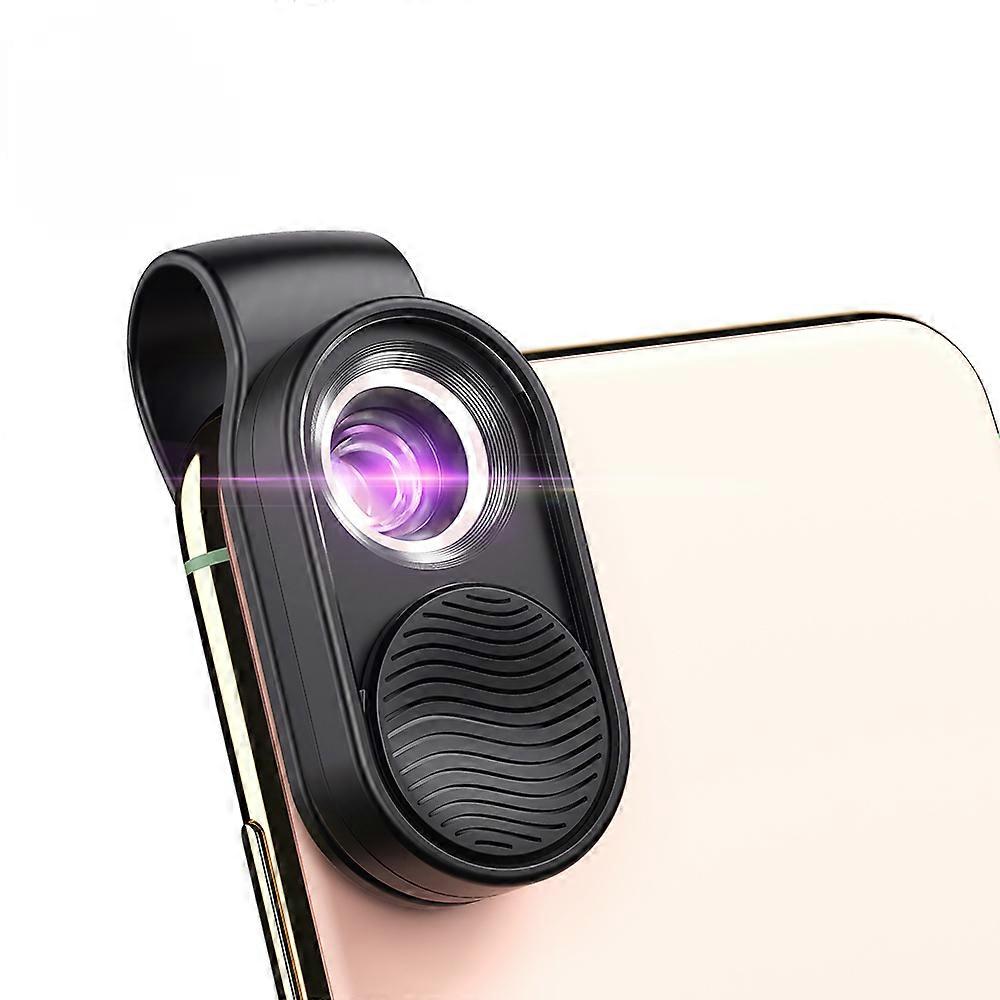 100X Microscope Lens Mobile Phone Macro Lens High Magnification LED Mini Pocket Portable Lens