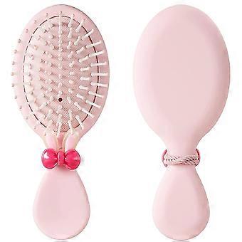 Spazzola per capelli, mini spazzola da viaggio, capelli ellittici di bambini piccolirosa