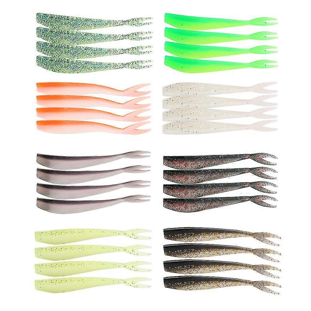 Simulation Artificial Bait Accessory - 100mm Soft Fishing Lure Baits with Fork Tail