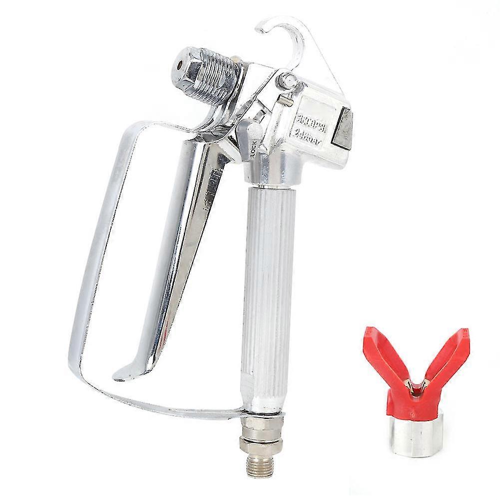 High Pressure Airless Paint Sprayer - Ergonomical Hand Operated Tools Hardware Accessory (Red Nozzle)