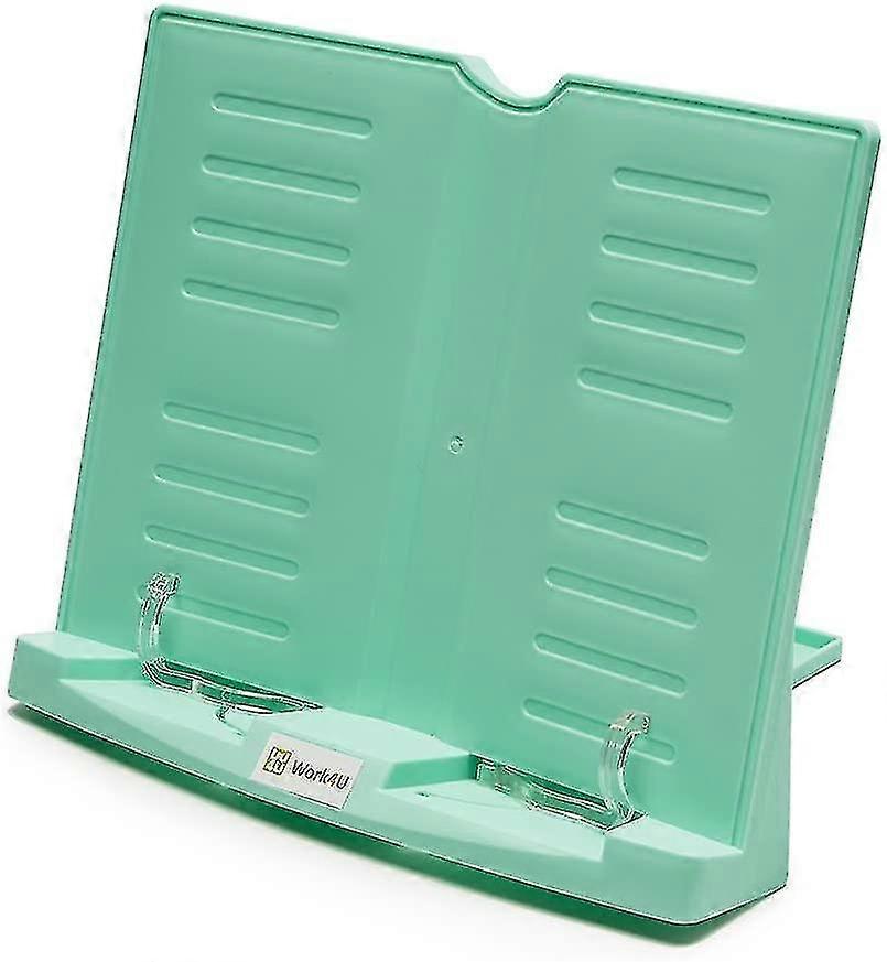 180 Angle Adjustable And Portable Book Stand Document Holder Book Rest, Green