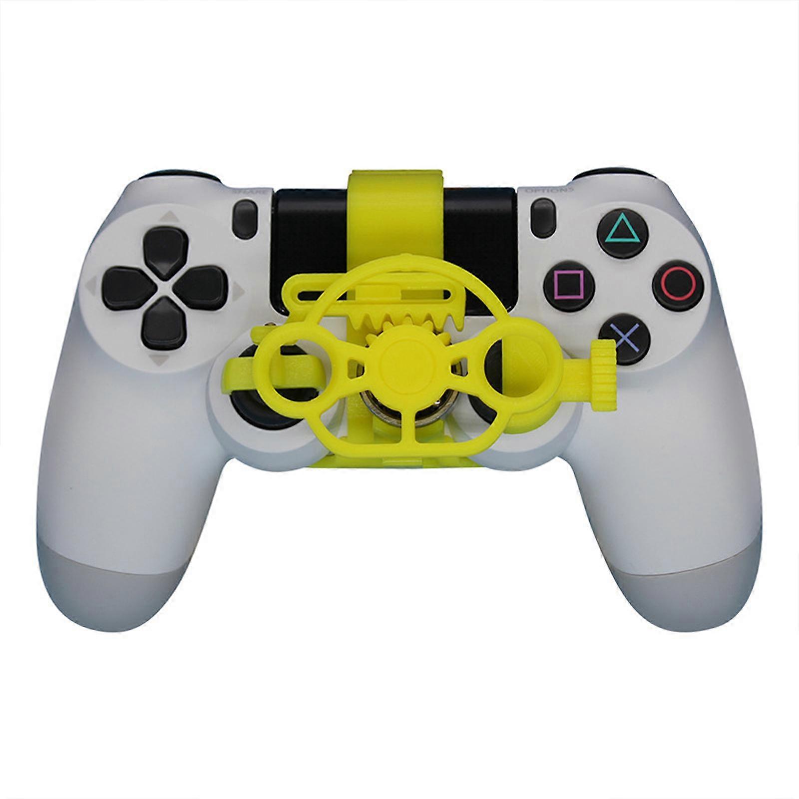 Controller Mini Steering Wheel For PS4 Game Controller, Racing Games Mini Steering 3D printing Wheel Auxiliary Controller