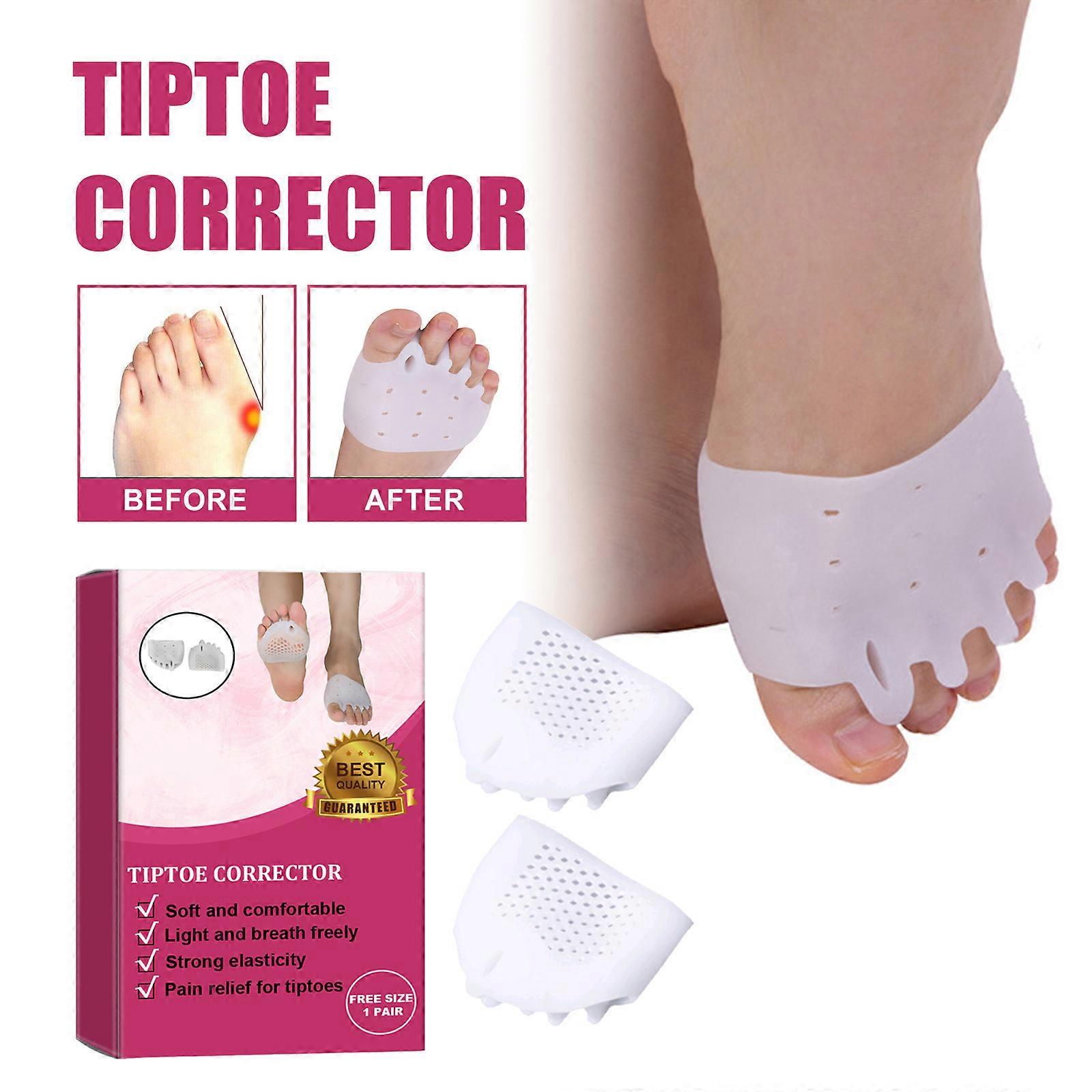 Toe Straightener, Bunion Corrector, Toe Separator, Metatarsal Pads, Bunion Corrector Cushion, for Straighten Overlapping Toes, Hammer Toe, Calluses, B
