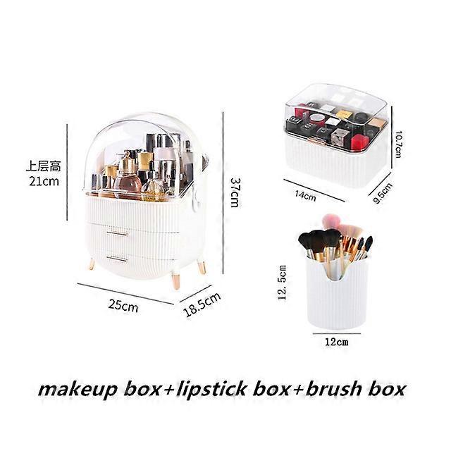 大容量化粧品収納ボックスアクリルデスクトップスキンケアジュエリーメイクアップケース化粧品用防塵引き出しオーガナイザー