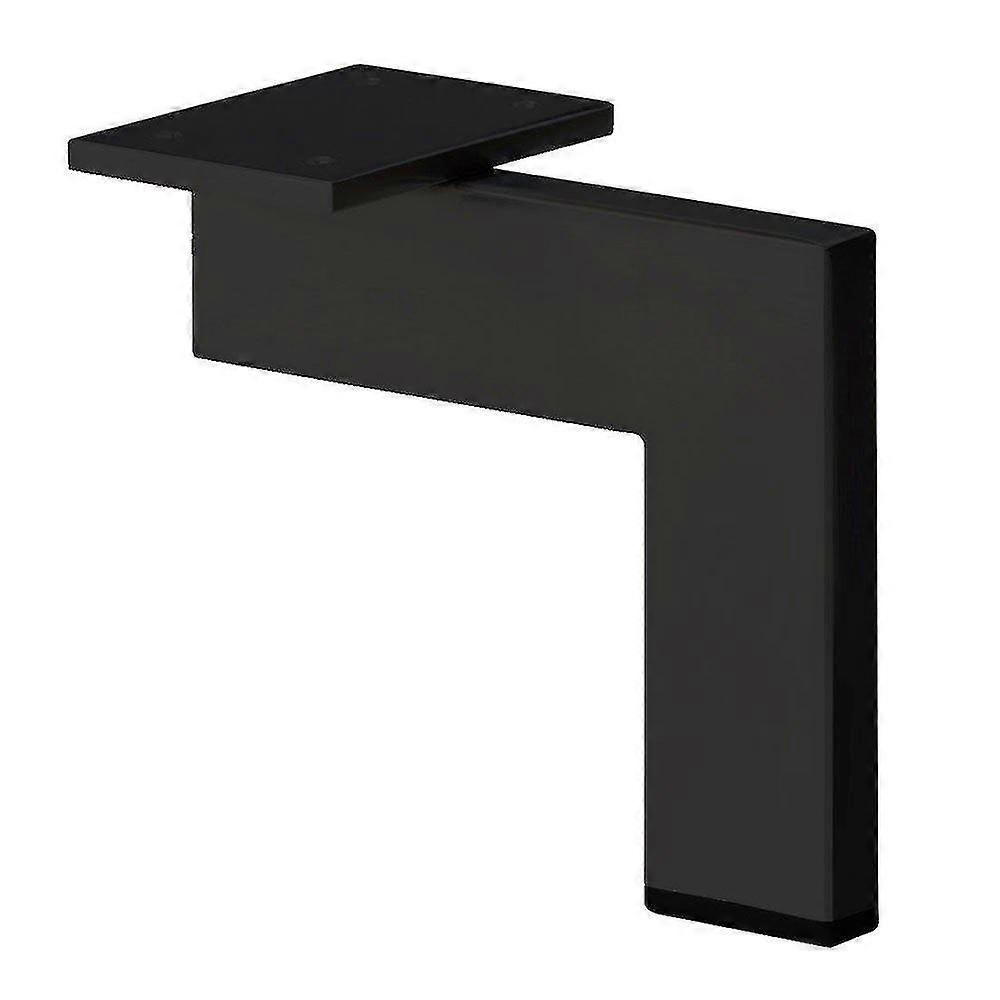 Noir Design Coin Meuble Pied 16 cm (1 Pièce)