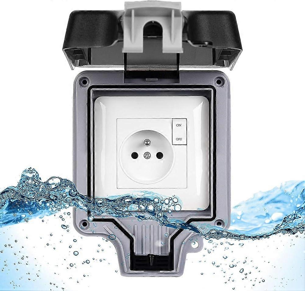 Outdoor Waterproof Socket IP66 Outdoor Waterproof 16A (With switch)