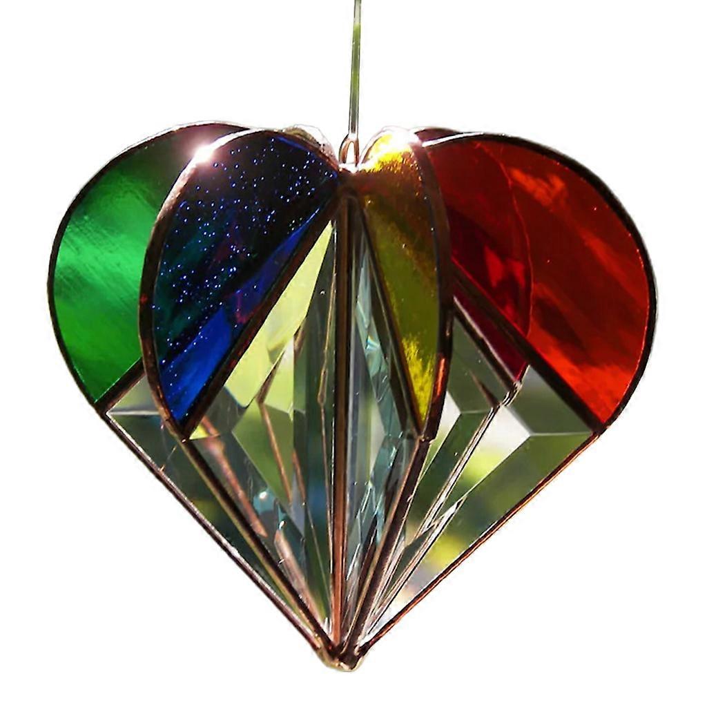 for Creative Multi-sided Heart Colorful Decoration Hanging Ornaments for Home Of