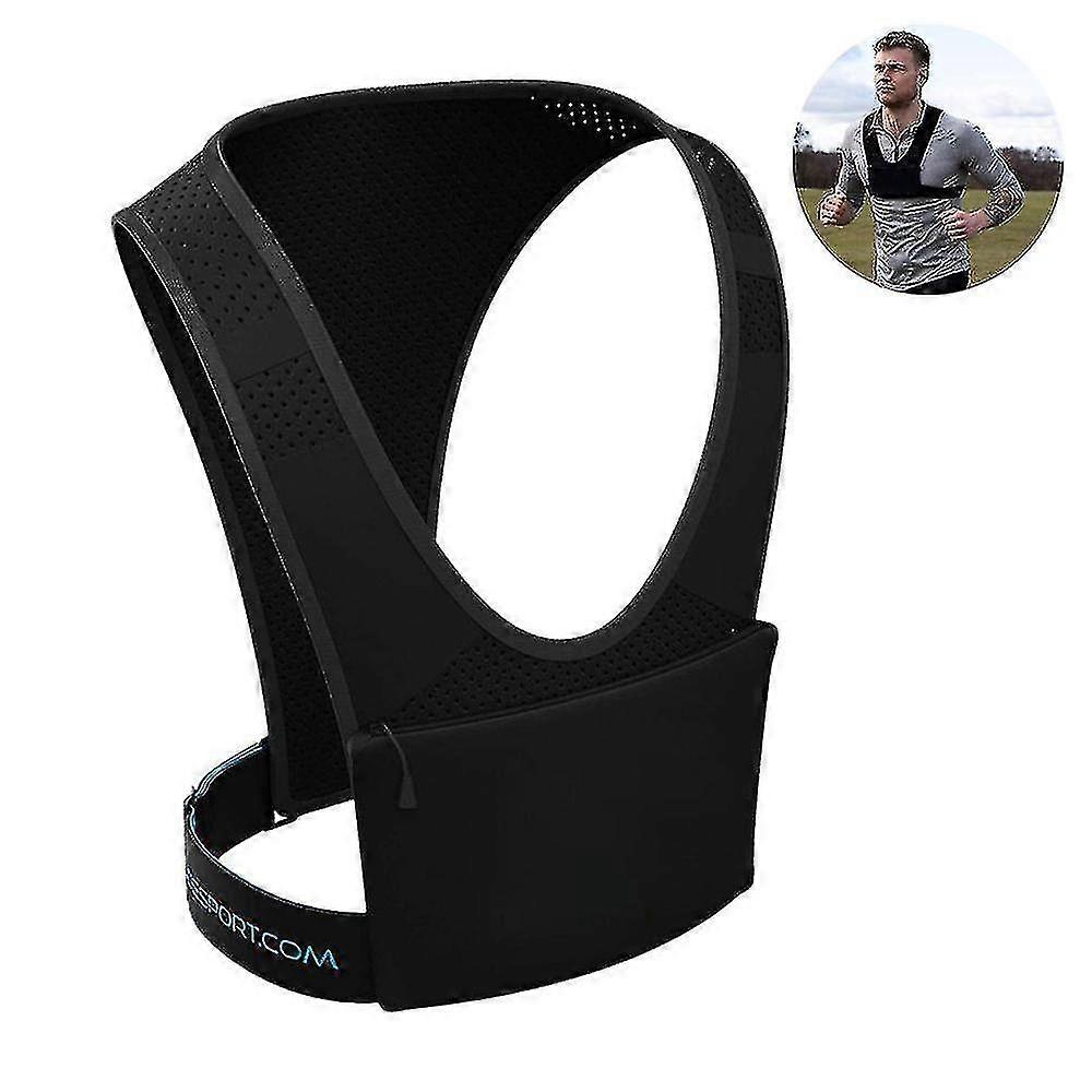 Running Phone Holder Vest | Chest Cell Pouch | Key Clip Holder | Light Straps | Waterproof | Reflective