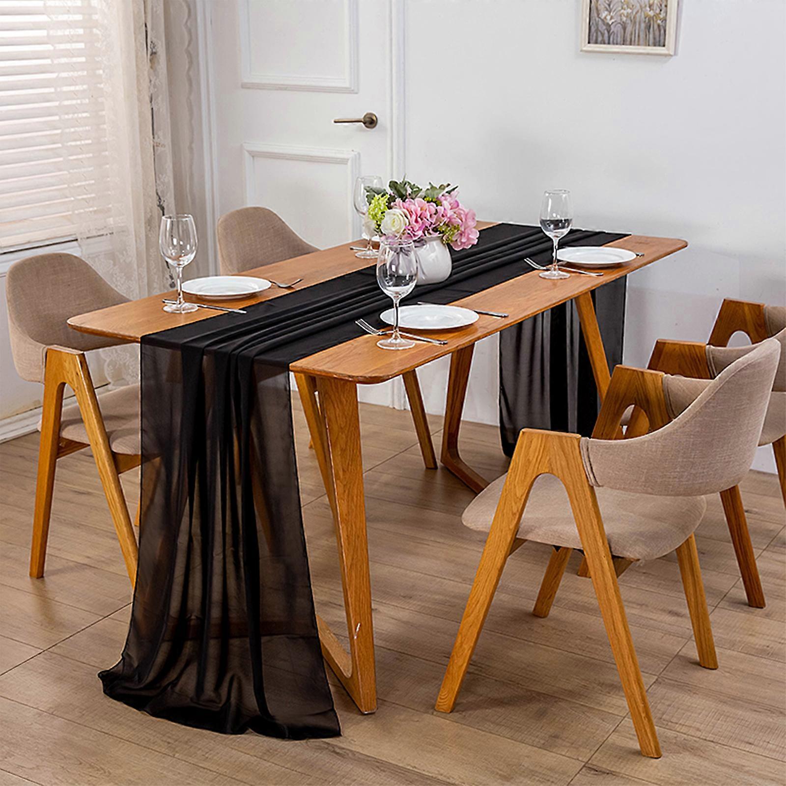 Table Runner Floor tablecloth European American style decoration chiffon table flag