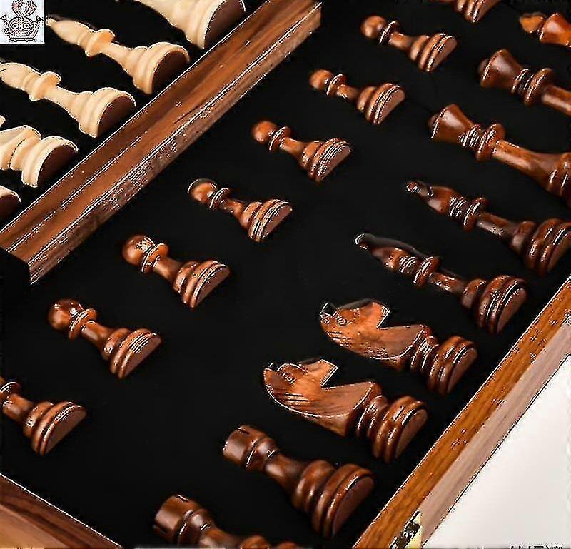 Foldable Wooden Chess Set 39cm