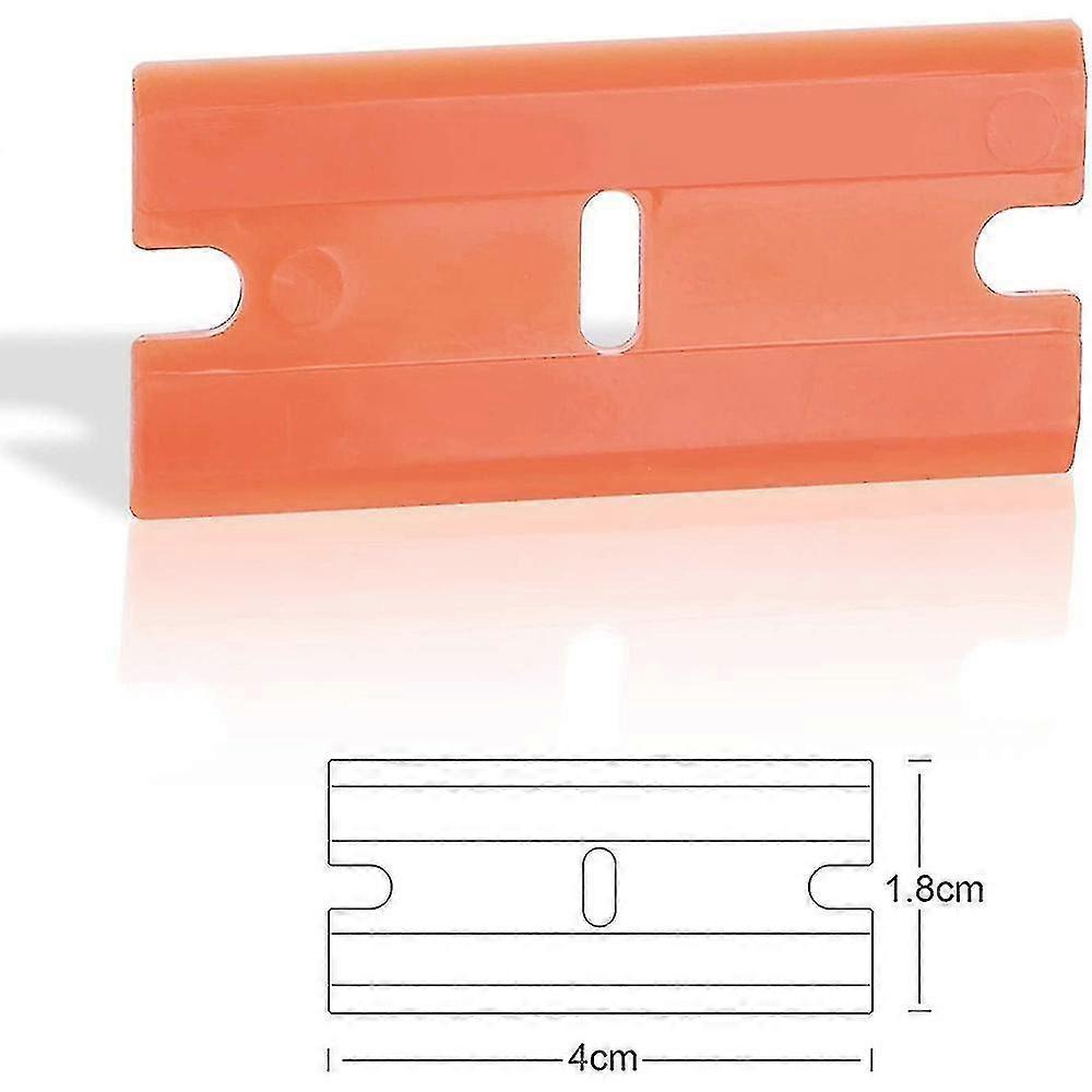 3pcs Plastic Razor Blade Scrapers  100 Pcs 1.5 Inch Double Edge