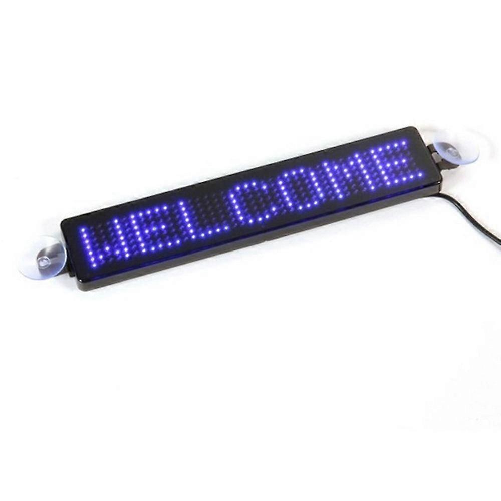 12V Car LED Programmable Sign Moving Scrolling Message Display Board Screen 23cm X 5cm X 1cm
