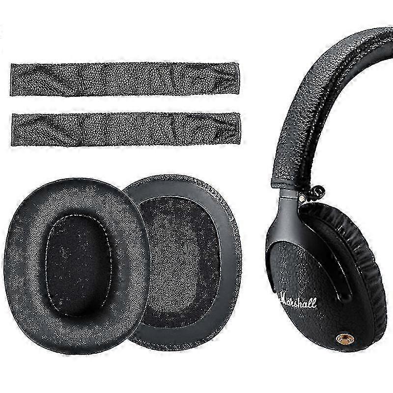 Øreputer /hodebånd hylster for Marshall Monitor Bluetooth Hodetelefoner Erstatning Øreputer Puter Ørepute Reparasjon Deler Nei