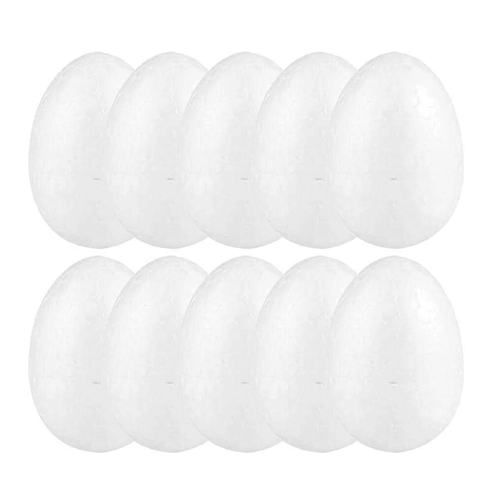 10Pcs Fake Eggs DIY Egg Props Painting Eggs Simulation Eggs Painting Models DIY Crafts Egg Models