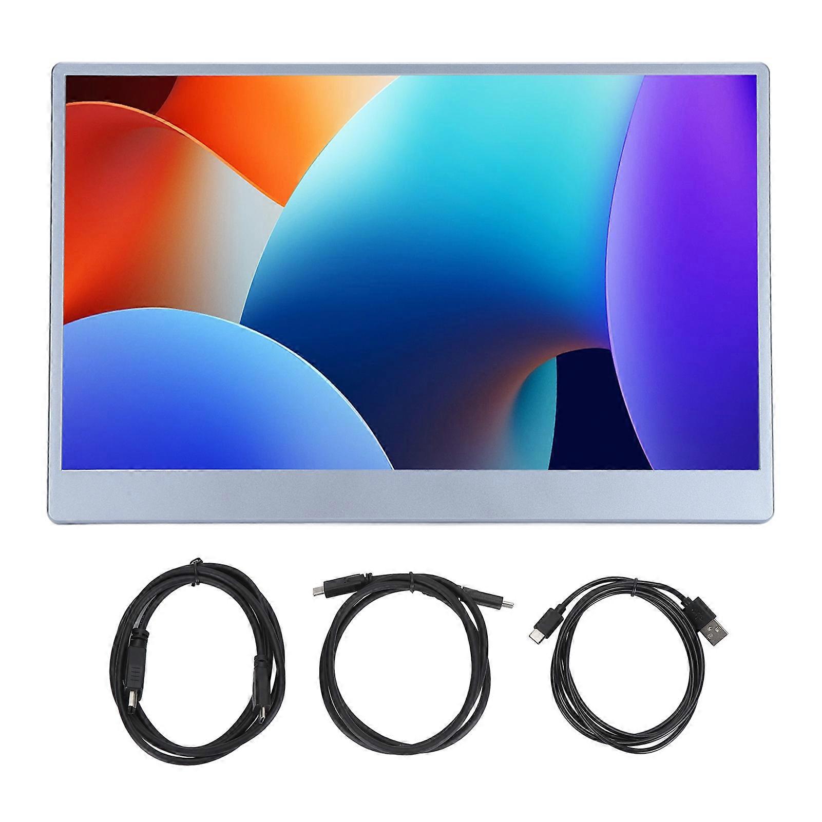 13.3 Inch Portable Display Multifunction HD Multimedia Interface Type C Thin Travel Laptop Display for Home Travel Office